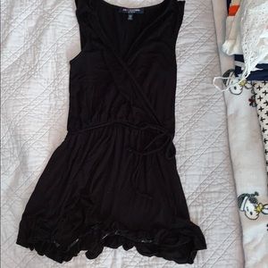 Black t-shirt material romper